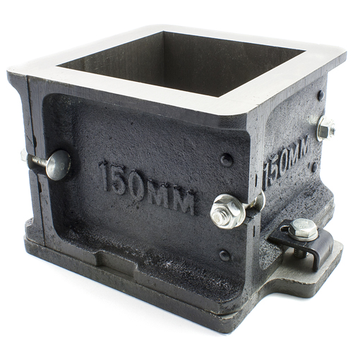 CONT 50-C0100/M10L Cube mould steel 100x100x100mm, 4-part (field)