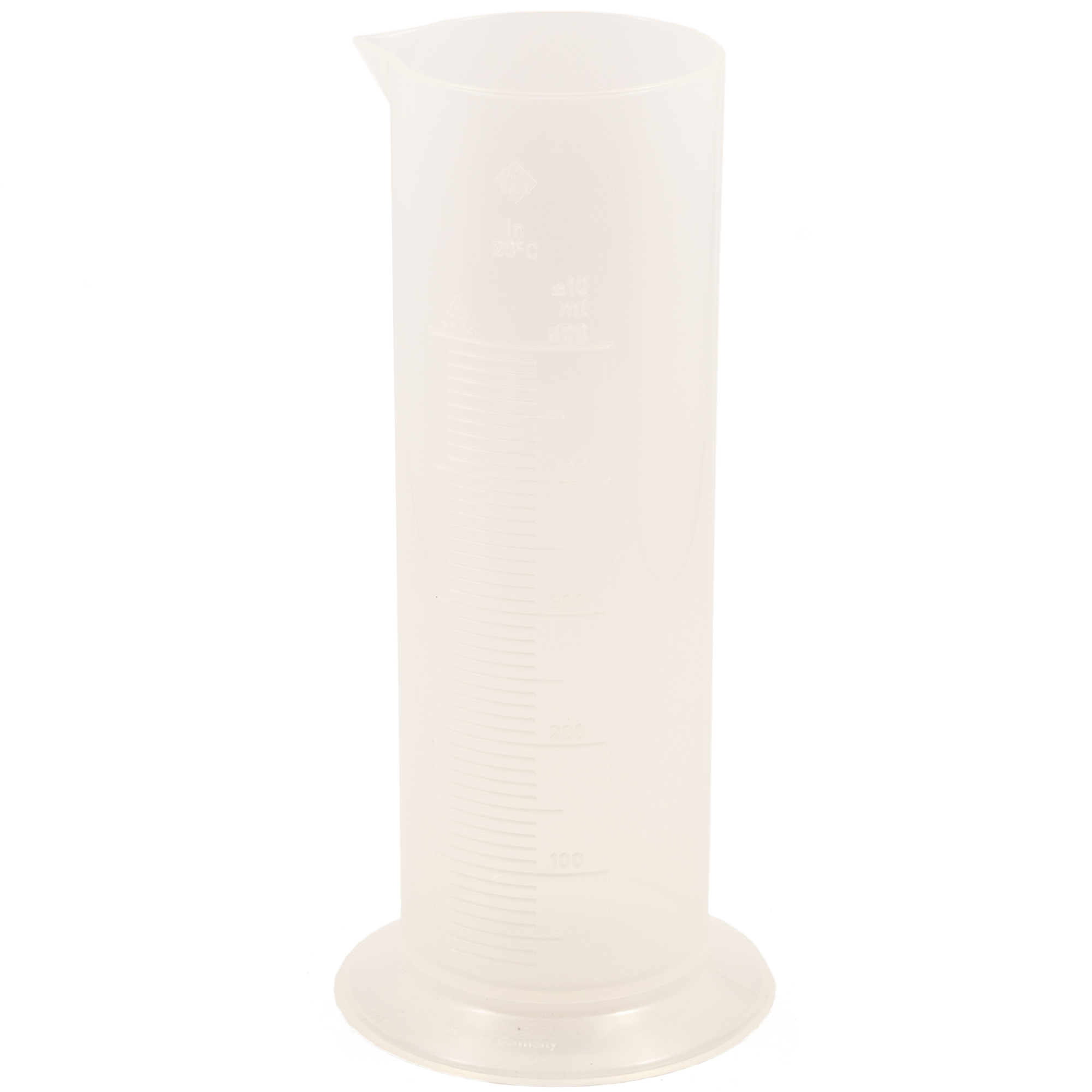 Measuring cylinder plastic (pp) low model 10ml