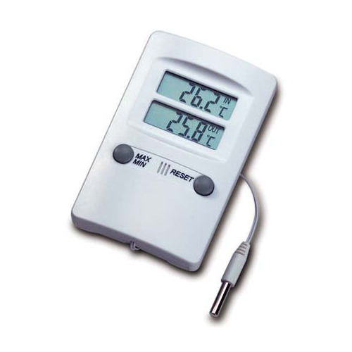 Thermometer min/max digitaal met 2 displays