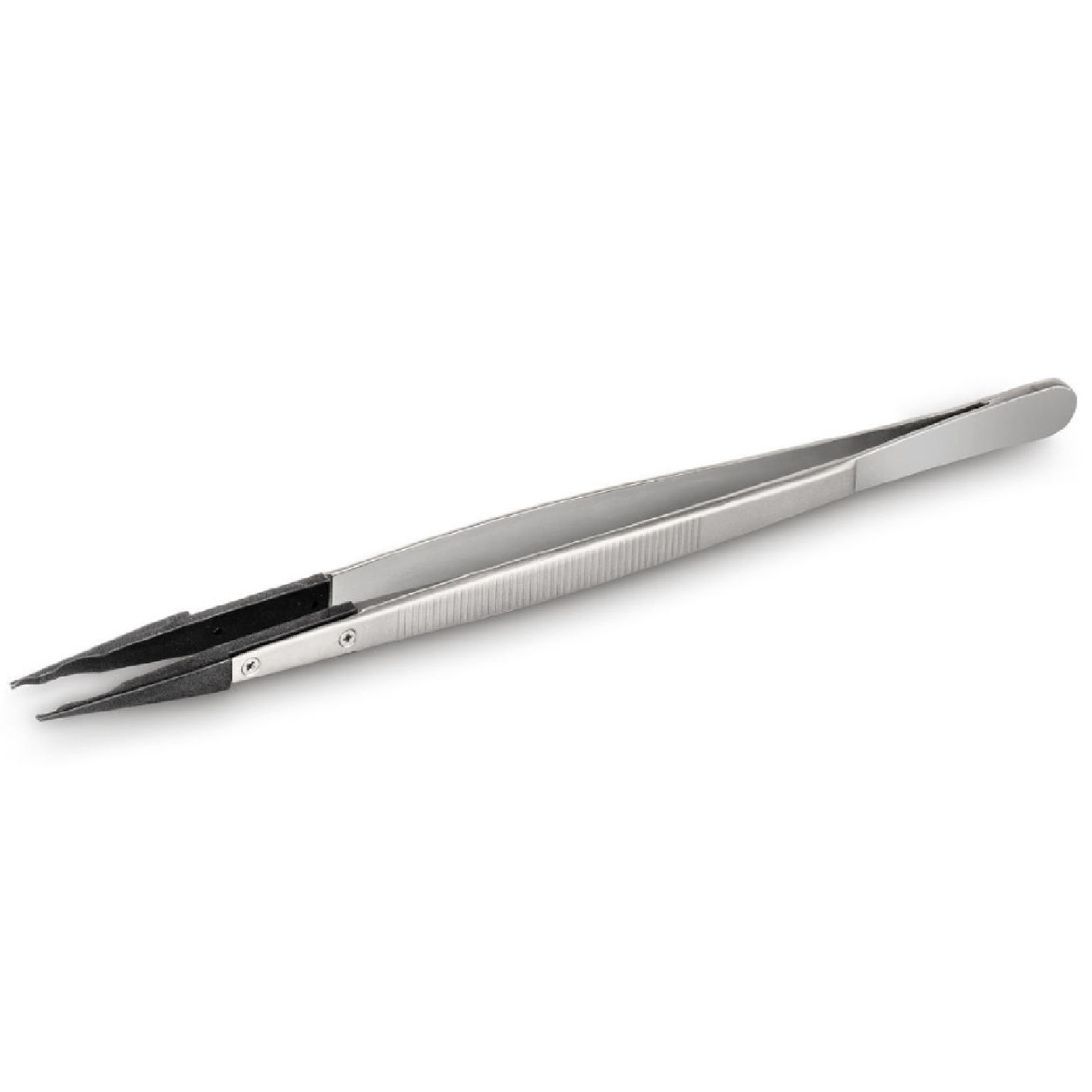 K 315-247 Tweezers 136mm, stainless steel, straight, high-quality carbon tips - Kern 315-247