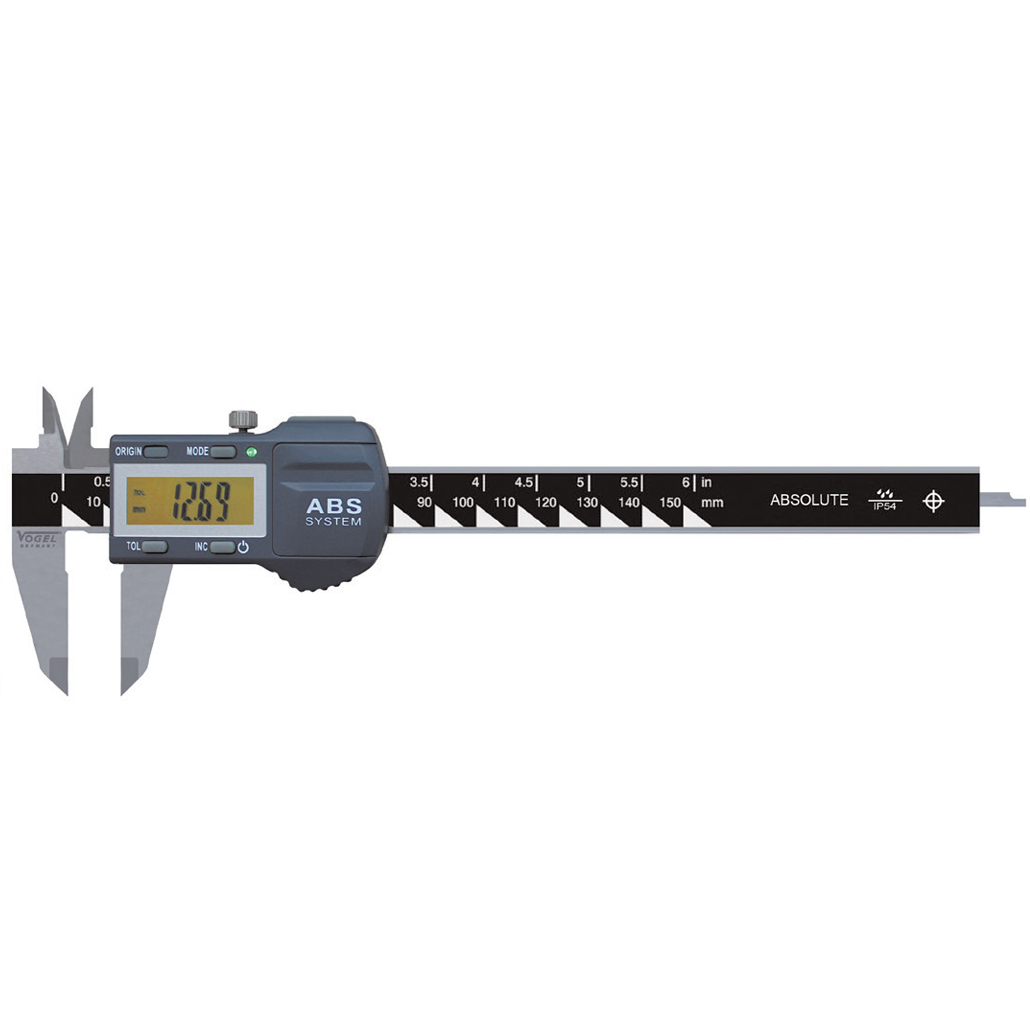 Electronic digital calipers IP54 with data output &quot;Absolute&quot; Vogel