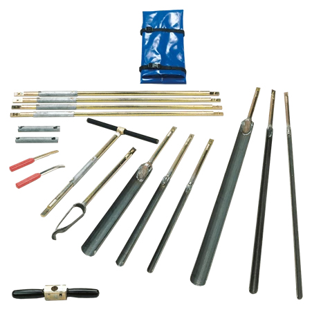 ABME 05402SA Two-piece gouge auger set - soft soils, bayonet connection