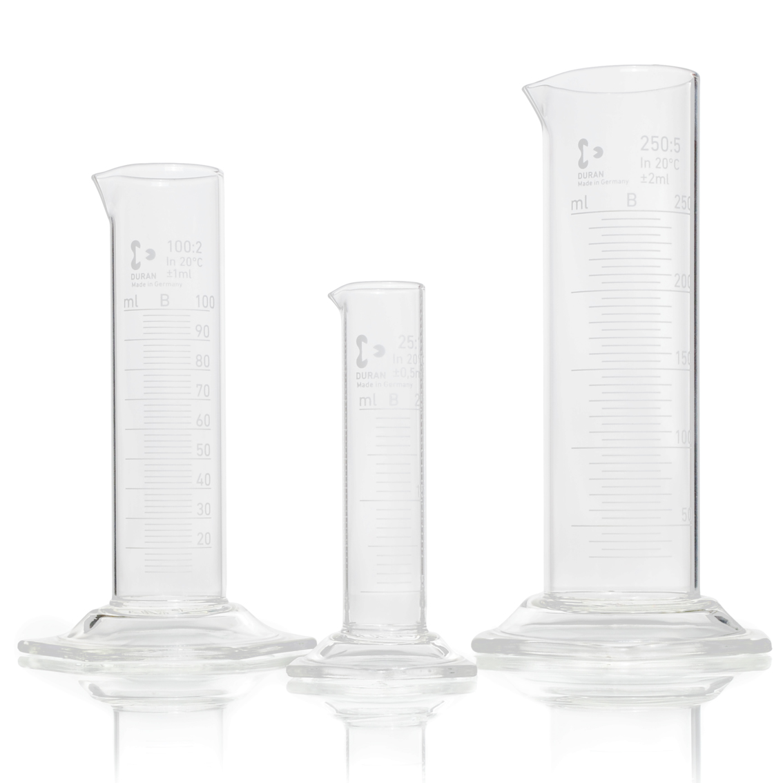 Measuring cylinder glass low model