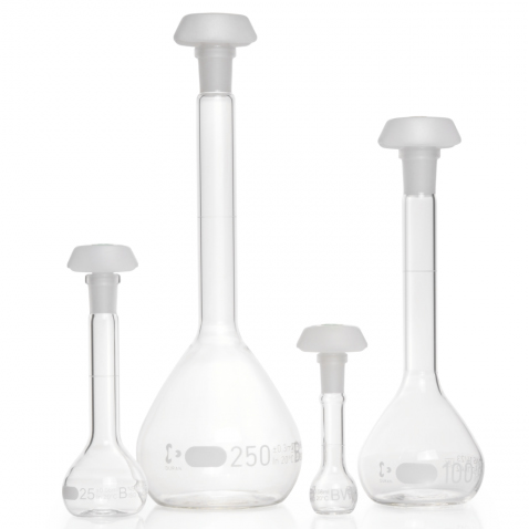 Volumetric flask glass, class B