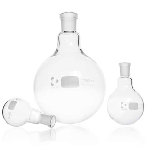 Round bottom flask glass (NS ground neck)