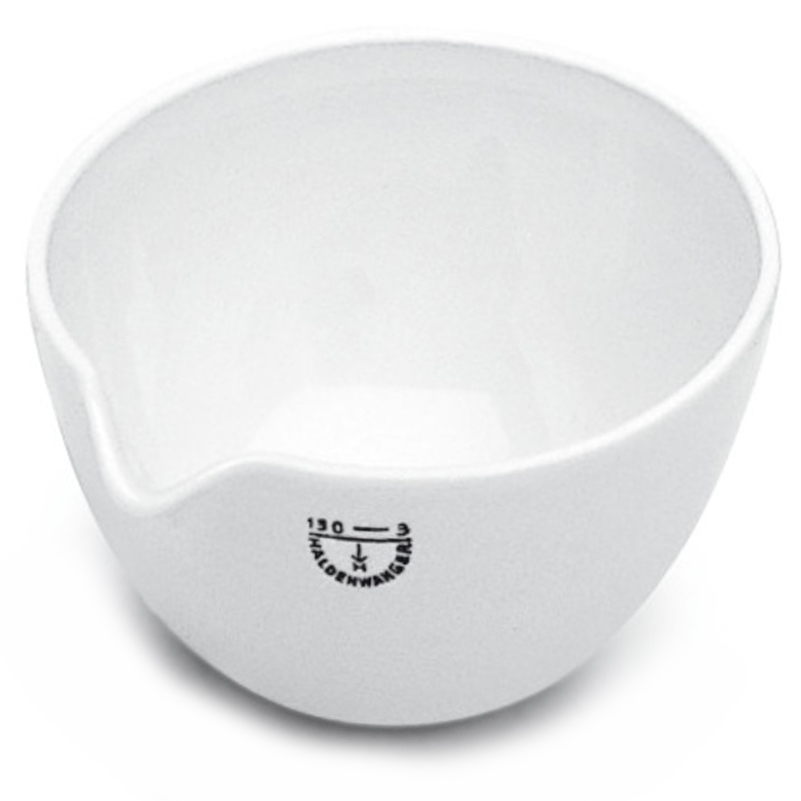 Evaporating basin porcelain (high model, round base)