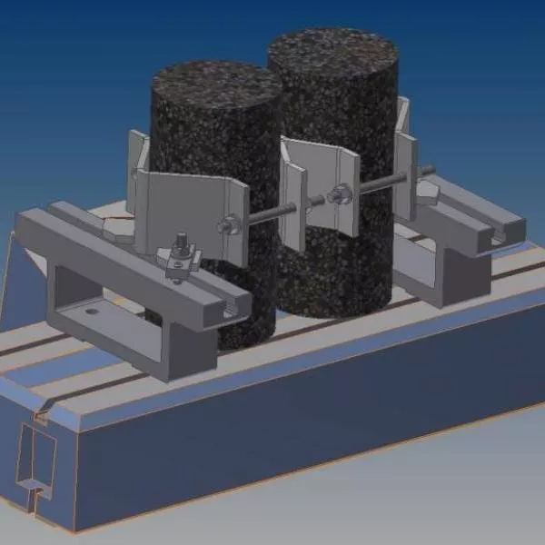 CONT 55-C0200/1602 Device for clamping one additional cylindrical specimen from 100 up to 160 mm dia. for 55-C0201/x and 55-C0202