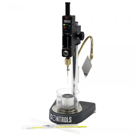 Digital standard penetrometer complete with micrometer vertical adjustment
