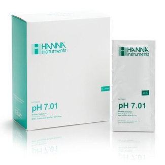 HANN HI70007P Kalibratievloeistof pH 7,01, 25 zakjes van 20 ml