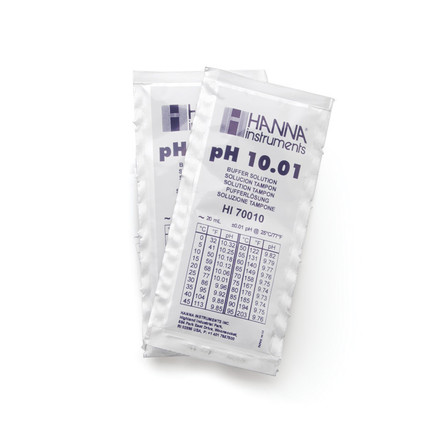 HANN HI70010P Kalibratievloeistof pH 10,01, 25 zakjes van 20 ml