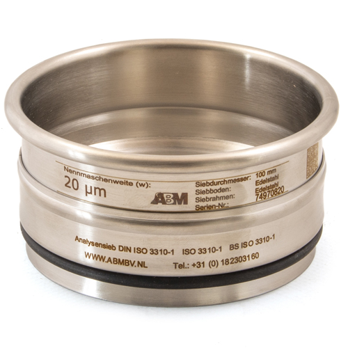 HAVE 206158130 Test sieve with Stainless steel frame 120x40mm - 0,020mm