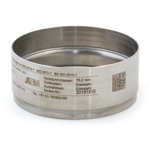 HAVE 206136435 Test sieve with Stainless steel frame 76,2x25mm - 0,032mm