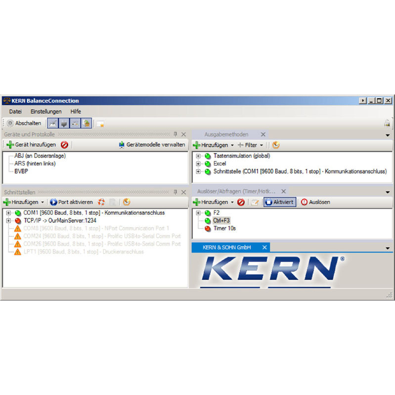 K SCD-4.0-DL Software BalanceConnection Kern SCD-4.0, download link voor 1 licentie