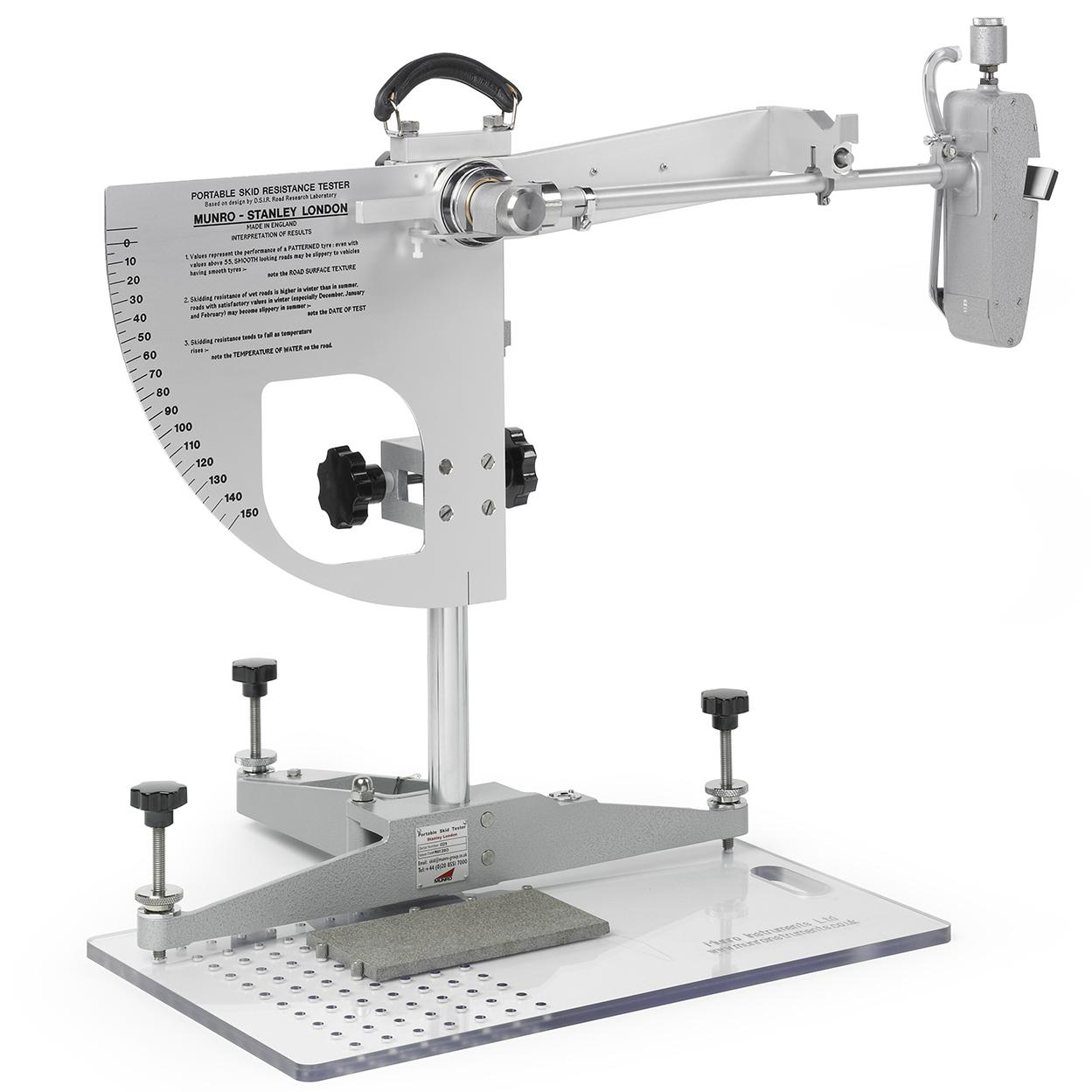 Portable skid resistance tester Munro Stanley