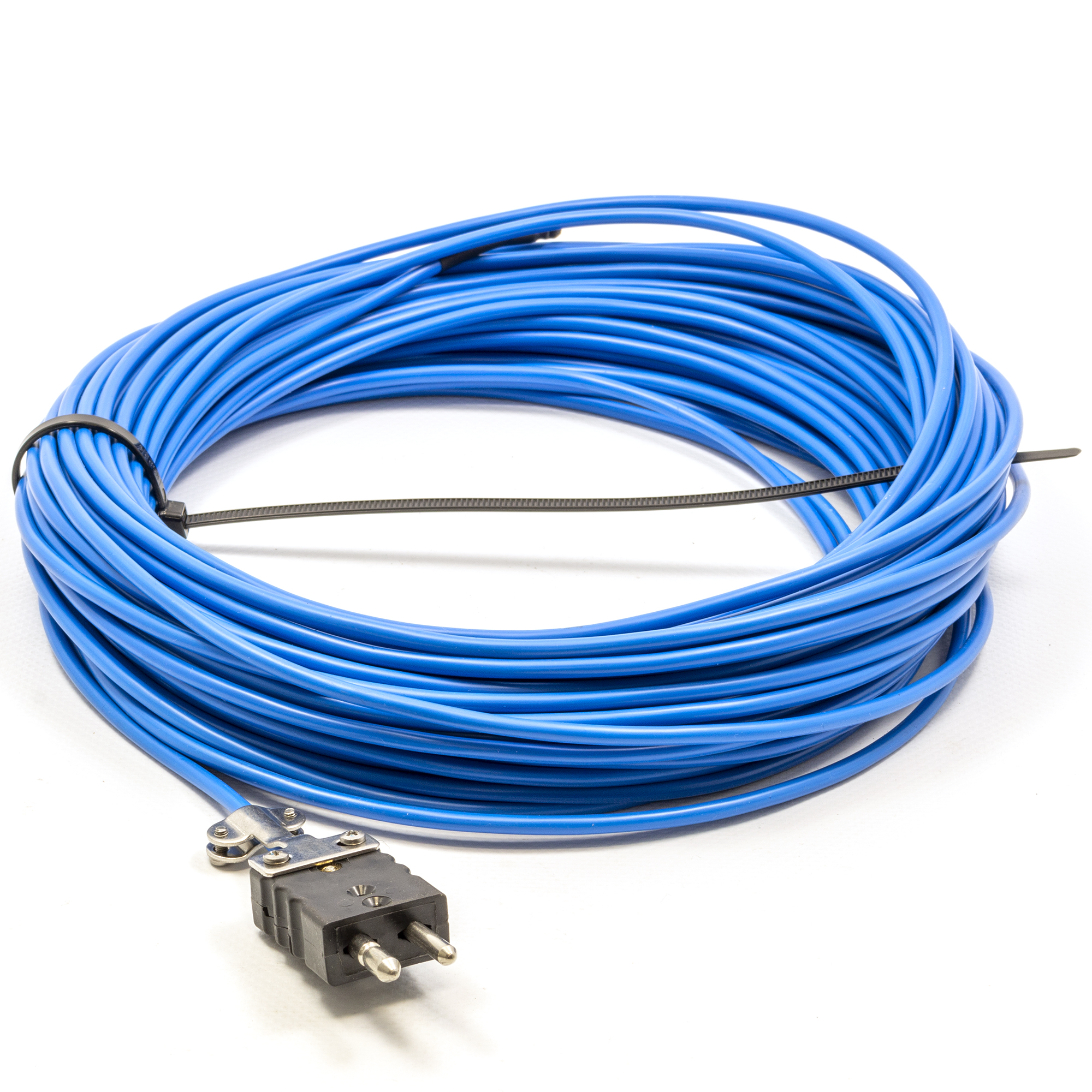 ABMR 000493 Thermokoppel meetkabel L2K Fe-CuNi, 25mtr incl. stekker met trekontlasting