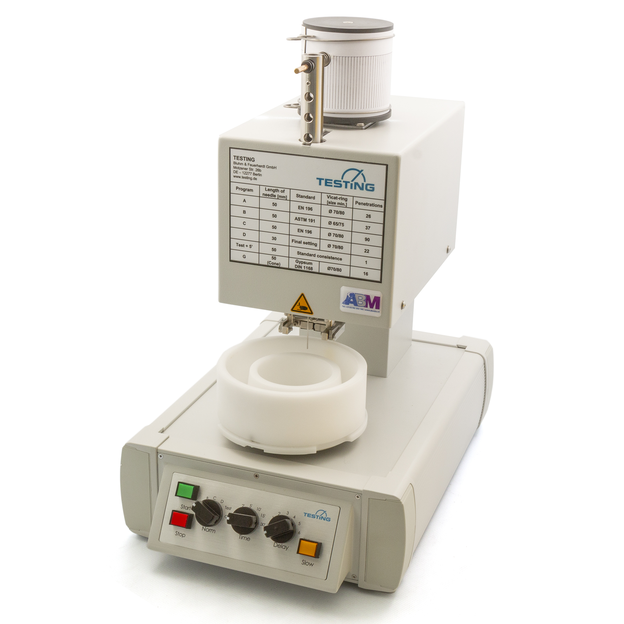 ABMB 10306 Automatic Vicat apparatus (1 point) TESTING