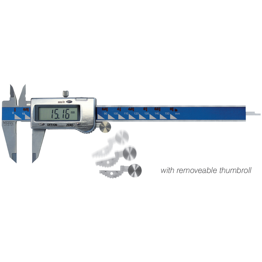 ABMV 202040-3 Electronic digital caliper with data output Vogel - 150mm